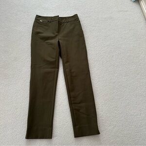 Olive green Straight Leg Pants